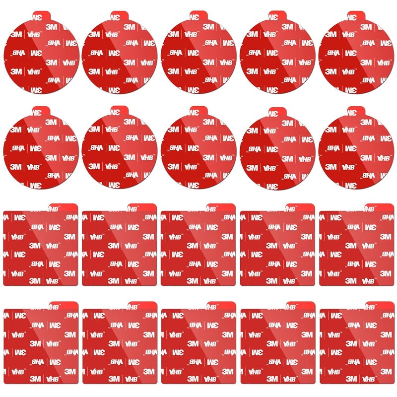 LUXIFY 3M Double Sided Tape, 20PCS Heavy Duty Mounting Foam Tape, VHB 5952 Adhesive Squares & Dots - 2 Inch, Strong Sticky Pads for Crafts, Photos, Posters, Home & Office Use - Image 1